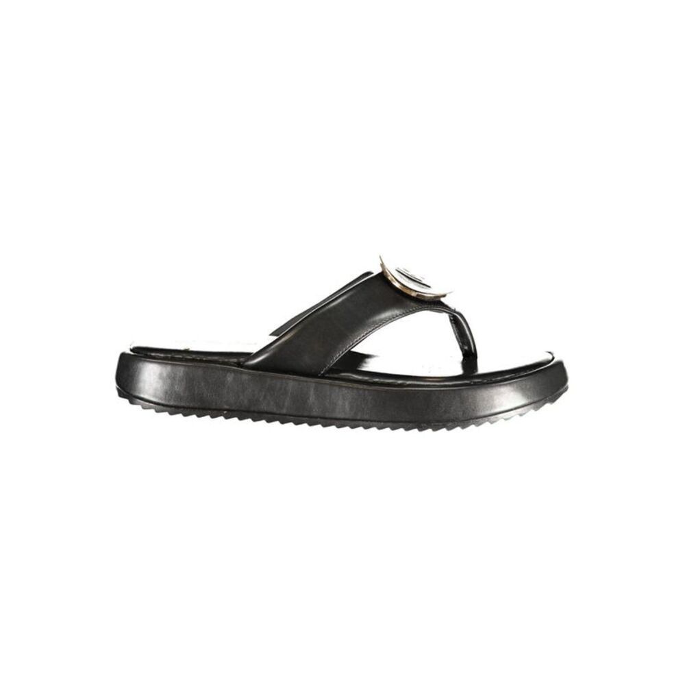 Laura Biagiotti Black Polyurethane Women's Women's Sandal